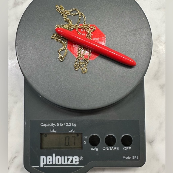 KATE SPADE Necklace - Red Pen with Gold Chain - Picture 14 of 14